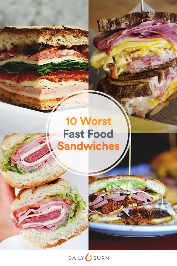 10 Worst Fast Food Sandwiches